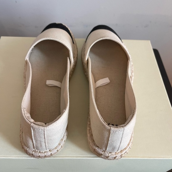 A New Day Women's Maggie Espadrille Flats Cream and Black size 8.5 Pre owned - Picture 8 of 8